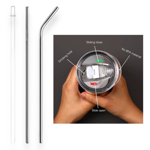 Burn Book inspired by Mean Girls 20 oz Tumbler with slide lid and plastic straw - Picture 2 of 2